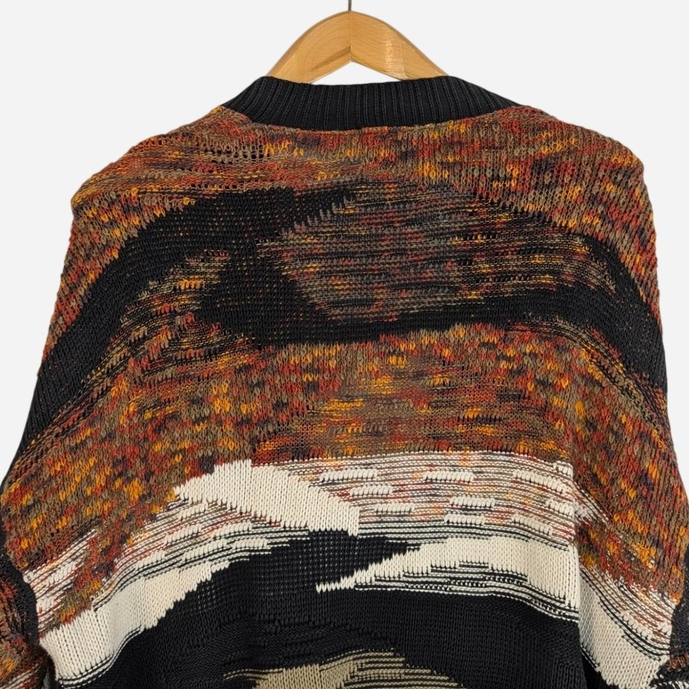 London Fog Vintage Cotton Cardigan Multicolor USA XLT - Picture 4 of 7